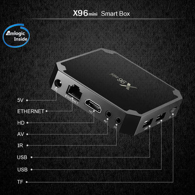 X96 Mini Amlogic S905W Quad Core OTT Android TV বক্স 2GB 16GB 2.4GHz WiFi Android 9.0