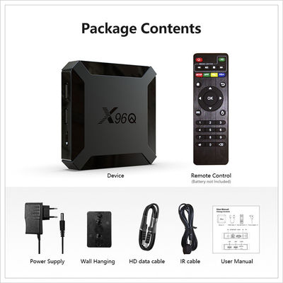 X96Q স্মার্ট অলউইনার OTT Android TV বক্স H313 Quad Core 2GB 16GB ভয়েস কন্ট্রোল