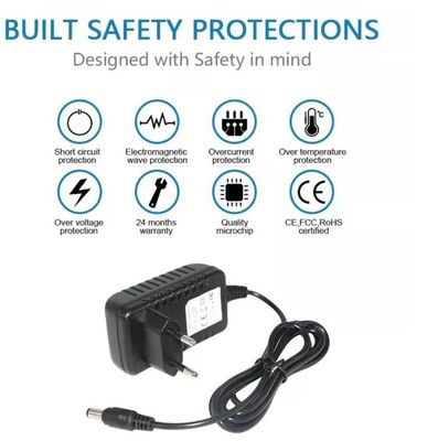 ওয়াল 5v 2a পাওয়ার অ্যাডাপ্টার চার্জার 12V 1A AC DC সংযোগকারী