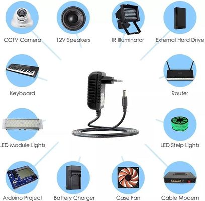 100V-240V ইউনিভার্সাল AC DC অ্যাডাপ্টার 12V 1000mA 1A EU প্লাগ