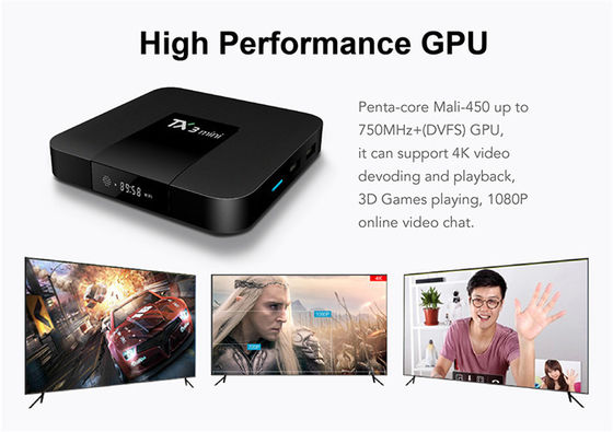 Android Smart Amlogic S905x3 Android TV Box Mini 2G 16G 4K H.265 2.4G স্ট্রীমার রিসিভার