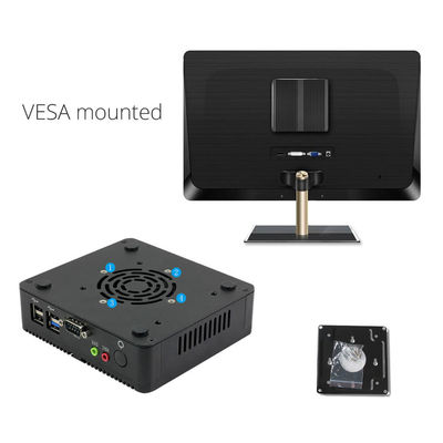 ফ্যানলেস লিনাক্স Pfsense ইন্ডাস্ট্রিয়াল মিনি ওয়ার্কস্টেশন কম্পিউটার PC N2930 300Mbps VGA RS232
