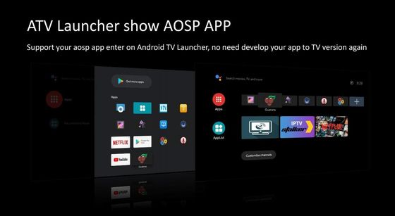 স্মার্ট 4k OTT Google Tv Box Quad Core Allwinner H313 Android10.0 ATV
